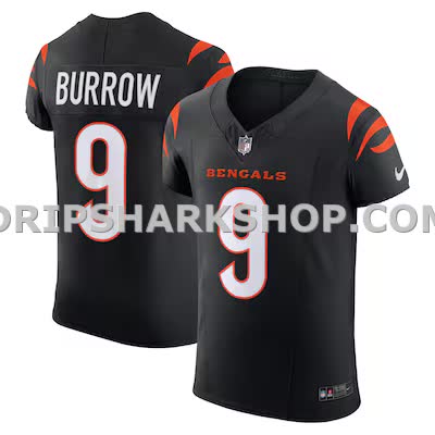 Mens Nike Joe Burrow Black Cincinnati Bengals Vapor Fuse Elite Jersey