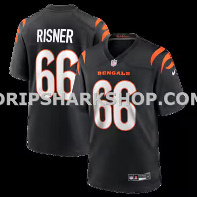 Mens Nike Dalton Risner Black Cincinnati Bengals Team Game Jersey