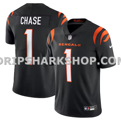 Mens Nike Jamarr Chase Black Cincinnati Bengals Vapor Untouchable Limited Jersey