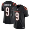 Mens Nike Joe Burrow Black Cincinnati Bengals Vapor Fuse Limited Jersey