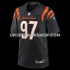 Mens Nike Shemar Stewart Black Cincinnati Bengals Team Game Jersey