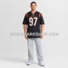 Mens Nike Shemar Stewart Black Cincinnati Bengals Team Game Jersey