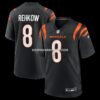 Mens Nike Ryan Rehkow Black Cincinnati Bengals Game Jersey