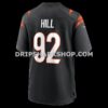 Mens Nike Bj Hill Black Cincinnati Bengals Game Jersey