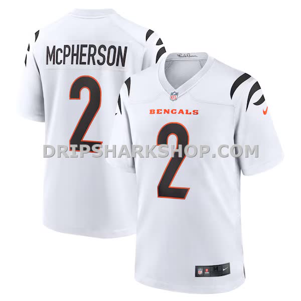 Mens Nike Evan Mcpherson White Cincinnati Bengals Game Player Jersey Pi5128000