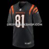 NFL07a58aG05-20f40a Mens Nike Jermaine Burton Black Cincinnati Bengals Game Jersey