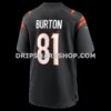 NFL07a58aG06-fb5849 Mens Nike Jermaine Burton Black Cincinnati Bengals Game Jersey