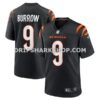 NFL07b139M01-b4184e Mens Nike Joe Burrow Black Cincinnati Bengals Player Game Jersey Pi4293000