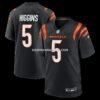 Mens Nike Tee Higgins Black Cincinnati Bengals Game Player Jersey