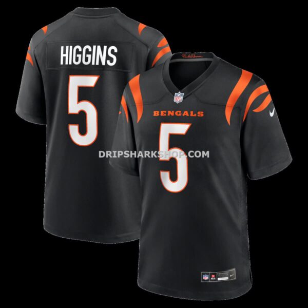 Mens Nike Tee Higgins Black Cincinnati Bengals Game Player Jersey