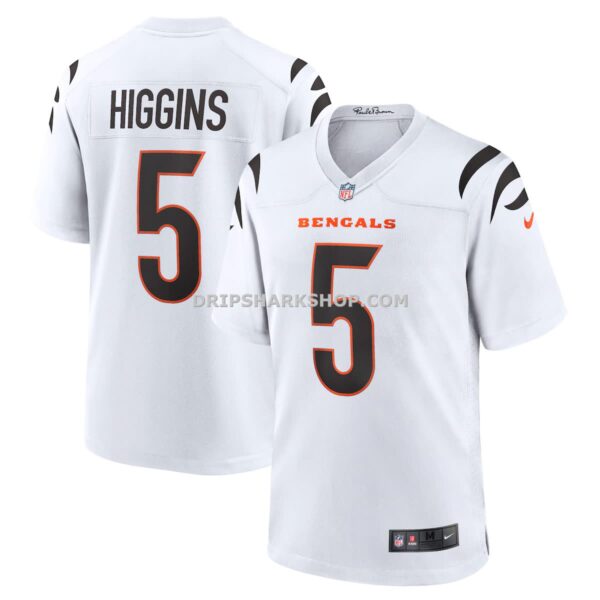 Mens Nike Tee Higgins White Cincinnati Bengals Game Jersey