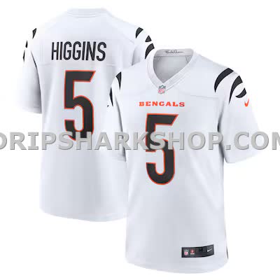 Mens Nike Tee Higgins White Cincinnati Bengals Game Jersey
