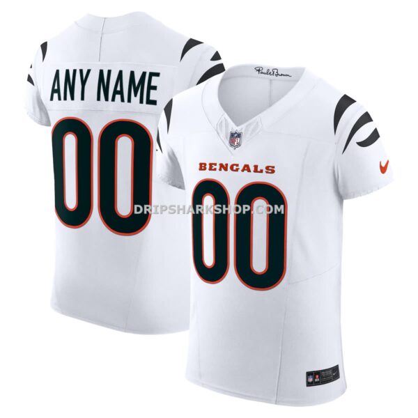 NFL07b720G04-a2658f Mens Nike White Cincinnati Bengals Vapor Fuse Elite Custom Jersey