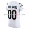 NFL07b720G06-af8009 Mens Nike White Cincinnati Bengals Vapor Fuse Elite Custom Jersey