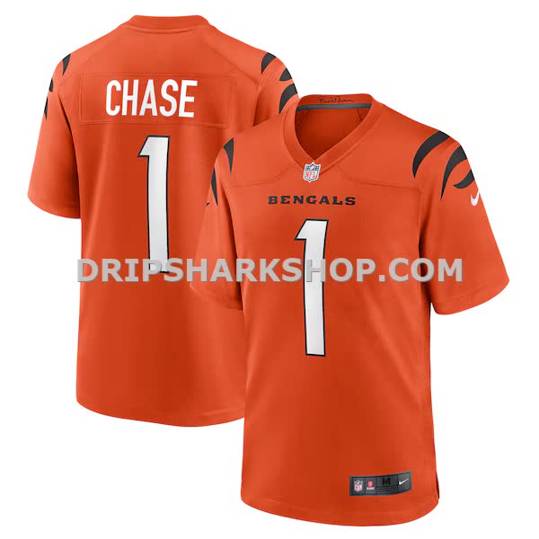 Mens Nike Jamarr Chase Orange Cincinnati Bengals Alternate Game Jersey Pi4556000