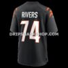 NFL07da03G06-1a3c95 Mens Nike Jalen Rivers Black Cincinnati Bengals Team Game Jersey