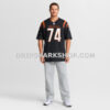 NFL07da03G10-a0f4a2 Mens Nike Jalen Rivers Black Cincinnati Bengals Team Game Jersey