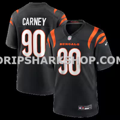 Mens Nike Owen Carney Black Cincinnati Bengals Home Game Player Jersey