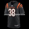Mens Nike Dj Ivey Black Cincinnati Bengals Team Game Jersey