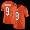 Mens Nike Joe Burrow Orange Cincinnati Bengals Vapor Fuse Limited Jersey