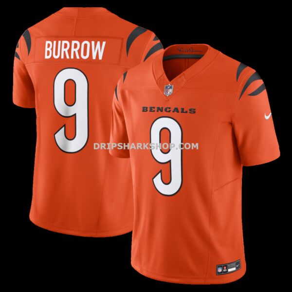 Mens Nike Joe Burrow Orange Cincinnati Bengals Vapor Fuse Limited Jersey
