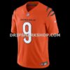 Mens Nike Joe Burrow Orange Cincinnati Bengals Vapor Fuse Limited Jersey
