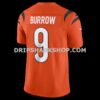 Mens Nike Joe Burrow Orange Cincinnati Bengals Vapor Fuse Limited Jersey