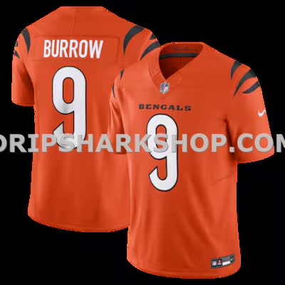 Mens Nike Joe Burrow Orange Cincinnati Bengals Vapor Fuse Limited Jersey