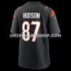 Mens Nike Tanner Hudson Black Cincinnati Bengals Home Game Player Jersey
