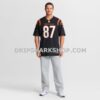 Mens Nike Tanner Hudson Black Cincinnati Bengals Home Game Player Jersey