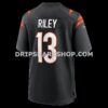 Mens Nike Ken Riley Black Cincinnati Bengals Retired Player Game Jersey