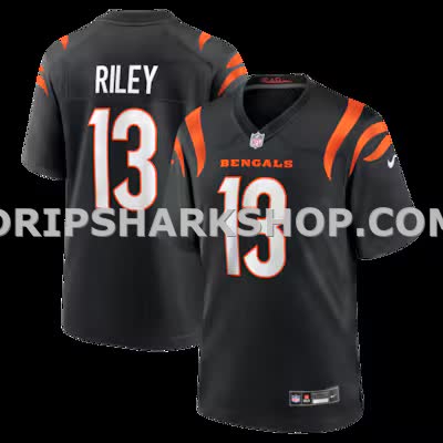 Mens Nike Ken Riley Black Cincinnati Bengals Retired Player Game Jersey