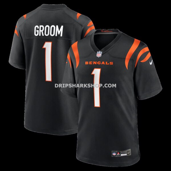 NFL07f7bfG04-88f1c9 Mens Nike Number 1 Groom Black Cincinnati Bengals Game Jersey