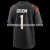 NFL07f7bfG06-82c71f Mens Nike Number 1 Groom Black Cincinnati Bengals Game Jersey
