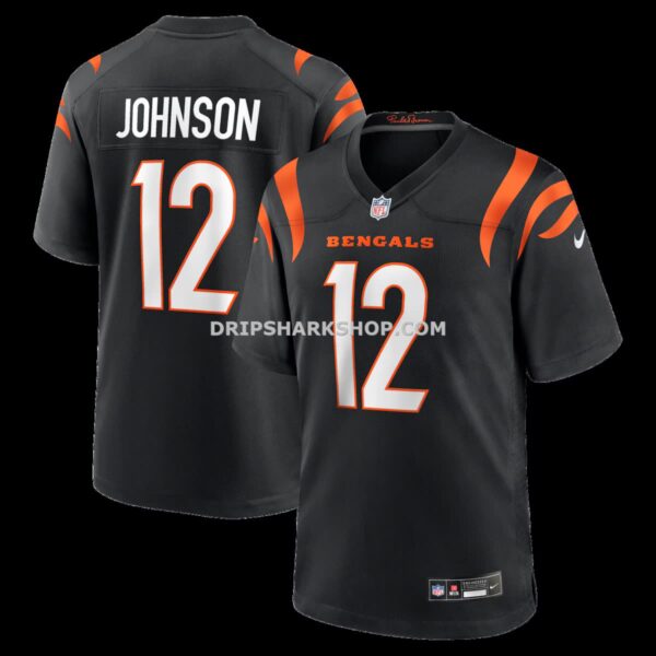 Mens Nike Tyron Johnson Black Cincinnati Bengals Home Game Player Jersey