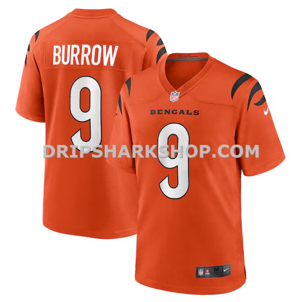 Mens Nike Joe Burrow Orange Cincinnati Bengals Alternate Game Jersey Pi4057000