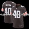 NFL0809d3M01-539697 Mens Nike Nathaniel Watson Brown Cleveland Browns Team Game Jersey