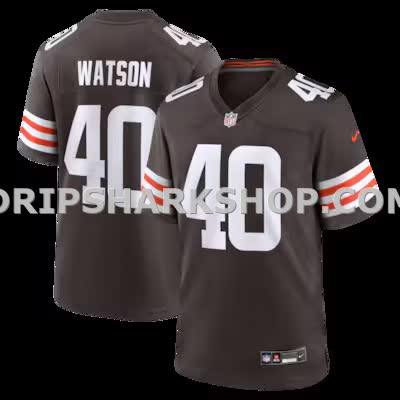 Mens Nike Nathaniel Watson Brown Cleveland Browns Team Game Jersey