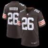 Mens Nike Myles Harden Brown Cleveland Browns Team Game Jersey