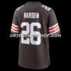 Mens Nike Myles Harden Brown Cleveland Browns Team Game Jersey