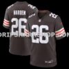 Mens Nike Myles Harden Brown Cleveland Browns Team Game Jersey