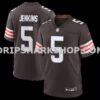 NFL081c48M01-ae4887 Mens Nike Rayshawn Jenkins Brown Cleveland Browns Team Game Jersey