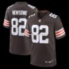 Mens Nike Ozzie Newsome Brown Cleveland Browns Game Retired Player Jersey