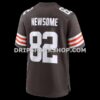 Mens Nike Ozzie Newsome Brown Cleveland Browns Game Retired Player Jersey