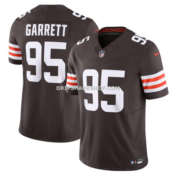 Mens Nike Myles Garrett Brown Cleveland Browns Vapor Fuse Limited Jersey