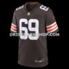 Mens Nike Tyre Phillips Brown Cleveland Browns Team Game Jersey