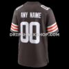 NFL08219aG06-0c59cb Mens Nike Cleveland Browns Brown Custom Game Jersey