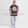 Mens Nike Carson Schwesinger Brown Cleveland Browns 2025 Nfl Draft Game Jersey