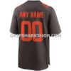 NFL08348aG02-35cc27 Mens Nike Brown Cleveland Browns Alternate Custom Game Jersey Pi3888000