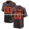 NFL08348aM01-c1b64e Mens Nike Brown Cleveland Browns Alternate Custom Game Jersey Pi3888000